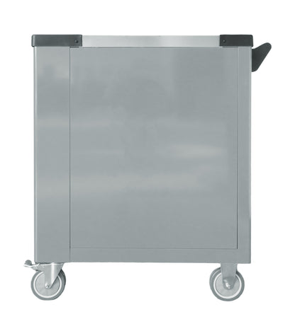 BRUNEL Tools 7 Drawer Caster Mounted Roller Tool Chest Cabinet with 6 Fully Stocked Drawers - 249 Pieces - Grey