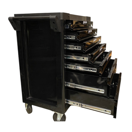 BRUNEL Tools 7 Drawer Caster Mounted Roller Tool Chest Cabinet - Black