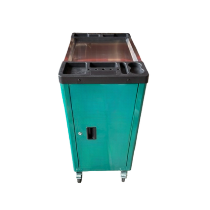 BRUNEL Tools 7 Drawer Caster Mounted Roller Tool Chest Cabinet with 6 Fully Stocked Drawers - 249 Pieces - Green